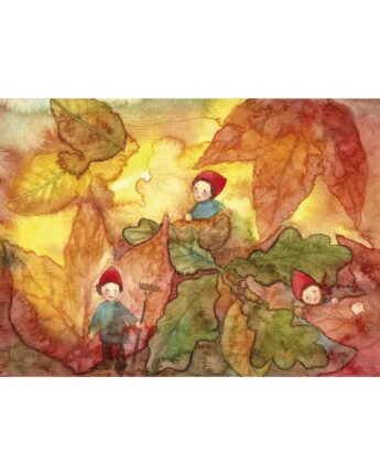 anne hunold wichtel im herbstlaub ginger fairy