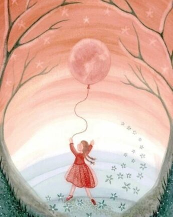 bijdehansje girl moon balloon ginger fairy