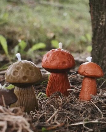 bijenwaskaars paddestoel ginger fairy