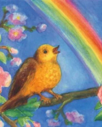 dorothea schmidt vogel baum regenbogen ginger fairy