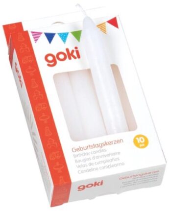 goki kaarsjes wit ginger fairy