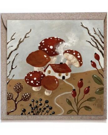 kaart mushroom home ginger fairy