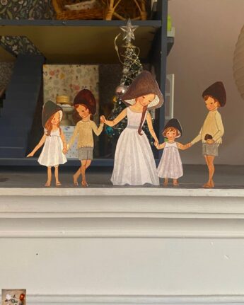 knutselvel zwam familie ginger fairy