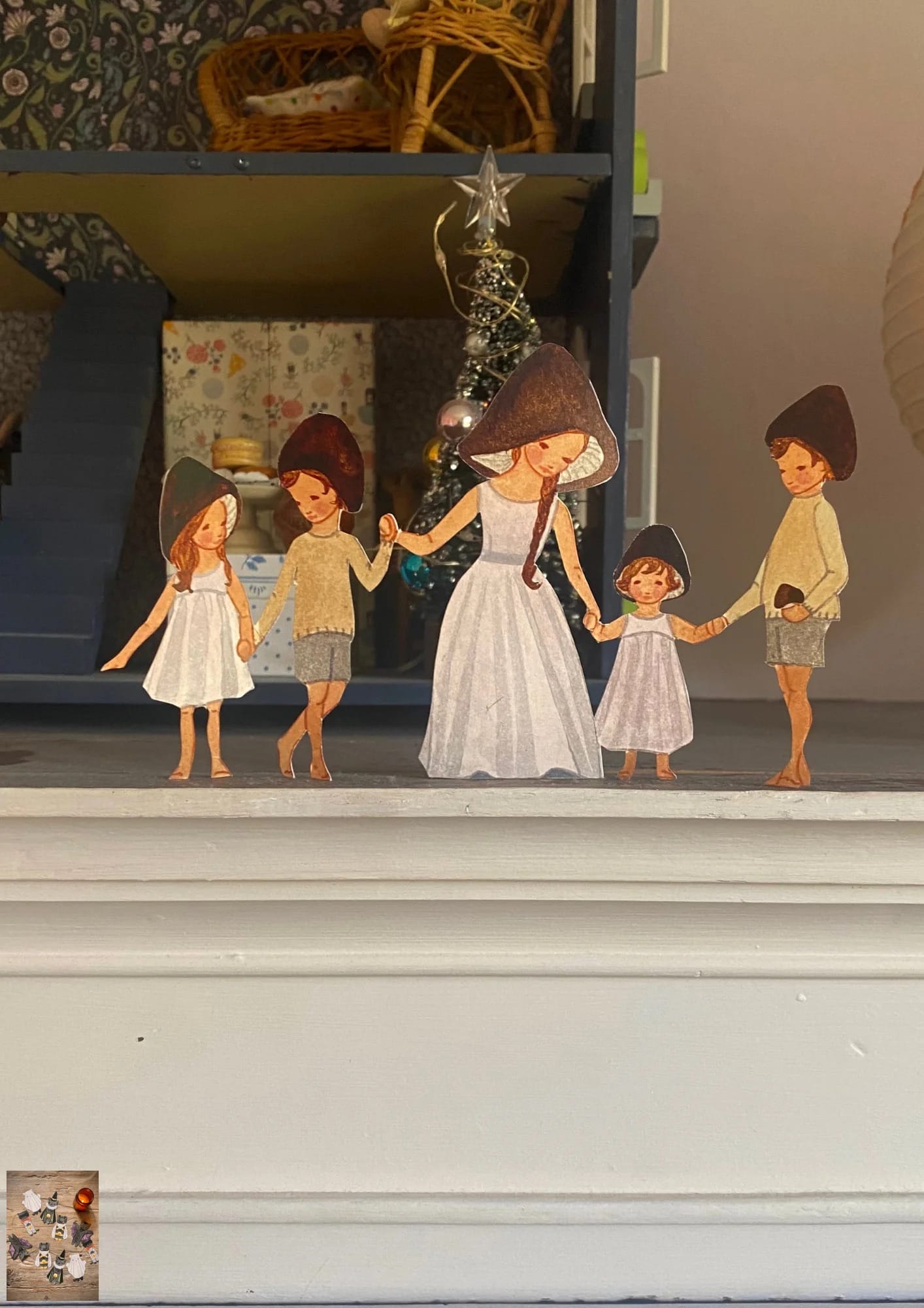 knutselvel zwam familie ginger fairy