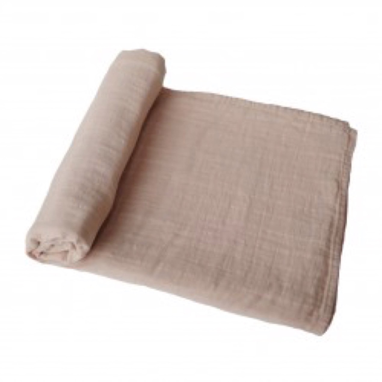 mushie swaddle pale taupe ginger fairy