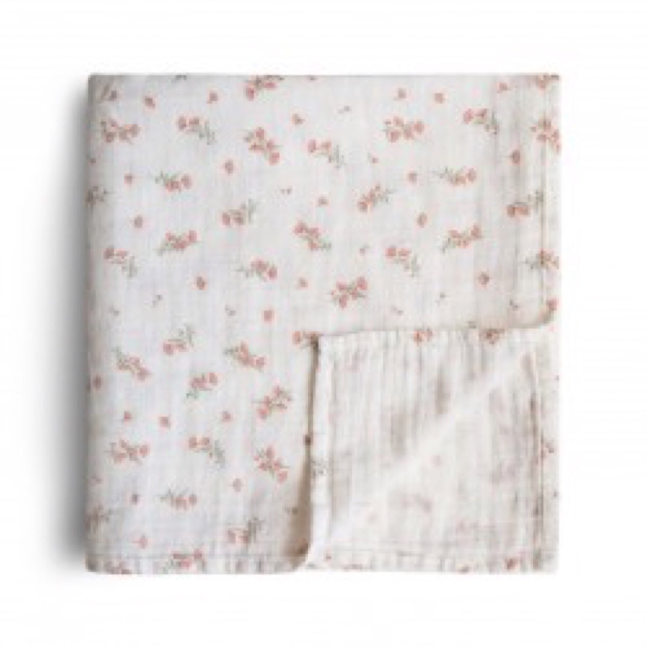 mushie swaddle pink flower ginger fairy
