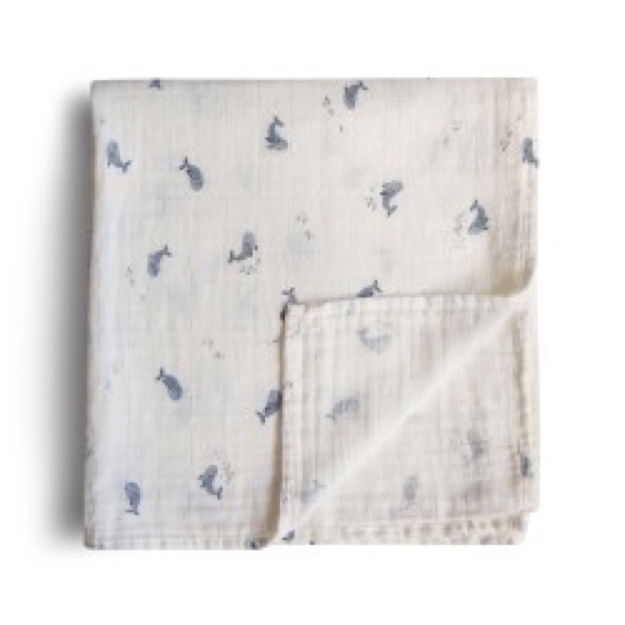 mushie swaddle whales ginger fairy